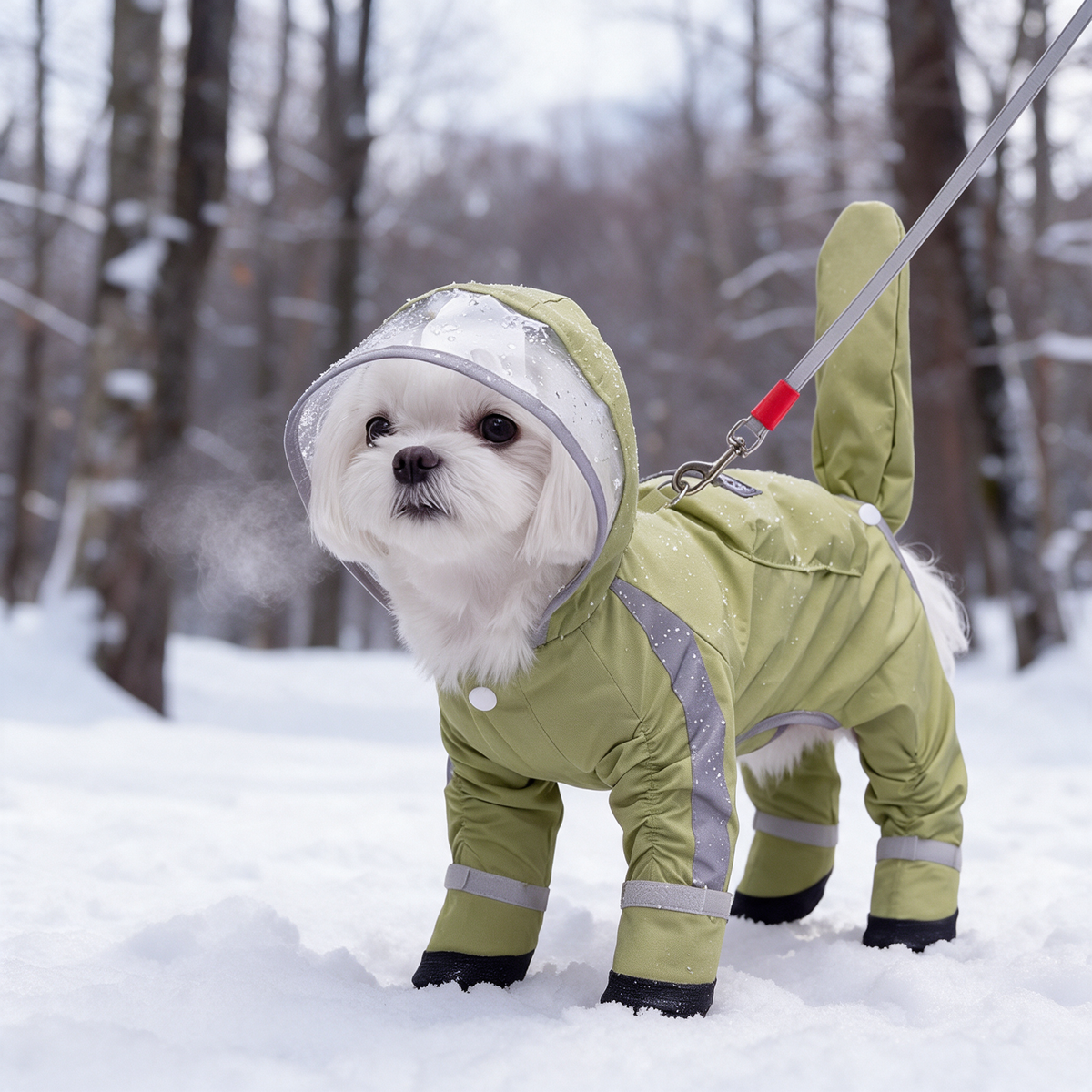 Waterproof Fully detachable coat for small dogs